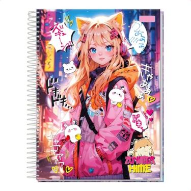 Imagem de Caderno Anime Mangá Japonês 10 Matérias Universitário Grande (Anime 1)