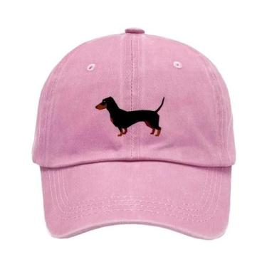 Imagem de Boné De Beisebol Unissex Ajustável Com Desenho Retrô De Dachshund Para