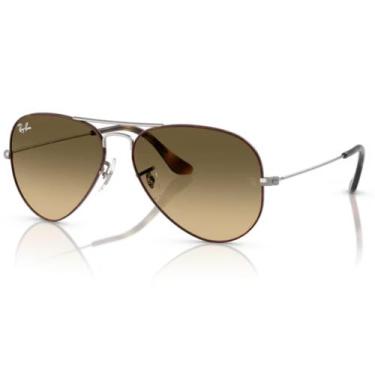 Imagem de Óculos de Sol Ray-Ban Aviador 0RB3025 Metal Unissex, Havana sobre chum