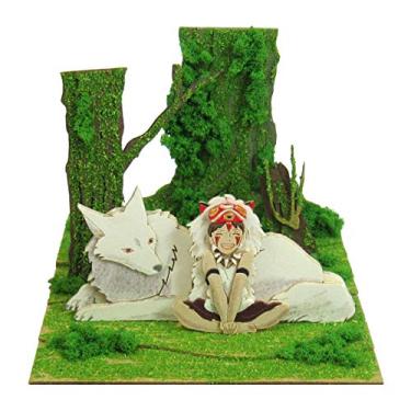 Imagem de Sankei Studio Ghibli Mini Princess Mononoke Hime San e Wild Dog Balança de papel MP07-45