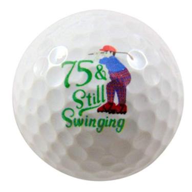 Imagem de Bola de golfe de 75º aniversário presente para golfista de setenta e cinco anos