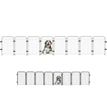 Imagem de Cercado Caes Pet Cachorro Grade Cerca 8 Módulos 51 cm Altura - Utility