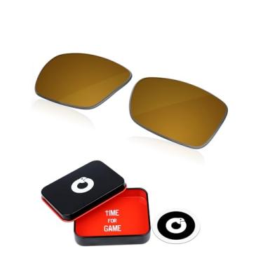Imagem de OWORK Lentes de reposição de policarbonato de 1,8 mm para óculos de sol Oakley Gascan OO9014 60 mm - Ouro antigo