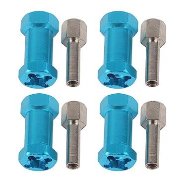 Imagem de 12mm RC Hex Roda Hub Adaptador Leve Metal Atualização para D90 AX10 CC01 SCX10 F350 RC Controle Remoto Crawler Liga de Alumínio 4pcs (25mm svart)