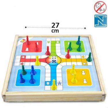 Imagem de Tabuleiro (ludo/dama/trilha/xadrez) 56/0056 4 jogos - Iob