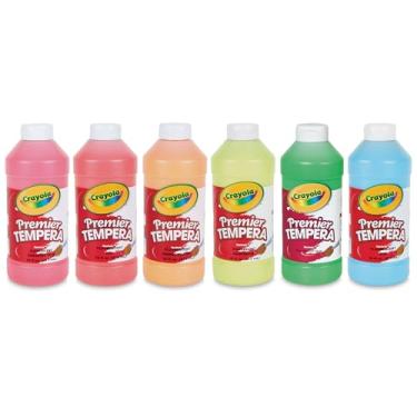 Imagem de Crayola Premier Tempera Fluorescent Paint Bundle, Set of 6