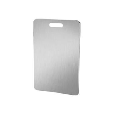 Imagem de Tábua De Corte 304 Aço Inoxidável Antibacteriana À Prova De Mofo 46 Cm Tábua De Cozinha