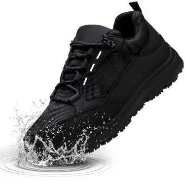 Imagem de ulogu Sapatos Femininos Com Biqueira De Aço, Antiderrapante, À Prova D'Água, Leve, Indestrutível, Para Trabalho, Construção, Segurança, Coberturas, Preto