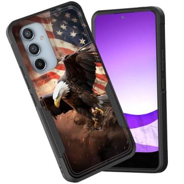 Imagem de CICPLKSE Capa protetora para Galaxy S25 FE, camada dupla, híbrida, à prova de choque, rígida, policarbonato macio, TPU (poliuretano termoplástico), capa protetora para Samsung Galaxy S25 FE de 6,7