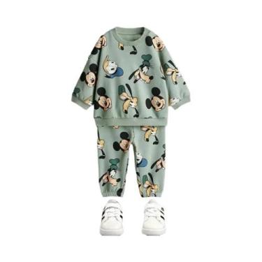 Imagem de Conjunto De Moletom Infantil Minnie Mickey De Manga Longa Primavera Ou
