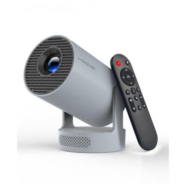 Imagem de Projetor Magcubic Mini 4K, Portátil com WiFi 6 e Bluetooth 5.4, Alto-falante Soundbase de 5W, Projetor Inteligente com Ajuste Automático de