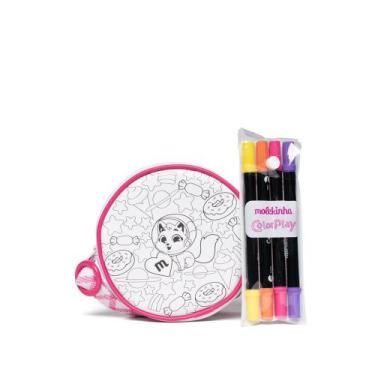 Imagem de Bolsa Infantil Molekinha Color Play Branco/pink, Branco, Pink, Único