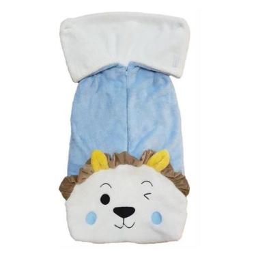 Imagem de Manta / Saco Dormir Peluciado Bebê Menino Azul Lessa B8992 - Lessa Kid