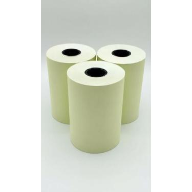 Imagem de Bobina Térmica Amarela 57mm x 22m Cx c/20 Un - Congratulations Store