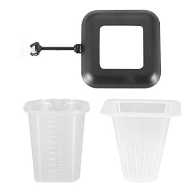 Imagem de Anel De Alimentação De Peixes Sluffs, Alimentador Automático De Peixes, Alimentador De Peixes Afunilado De Minhoca Vermelha De Plástico Com Tanque De Peixes Com Ventosa