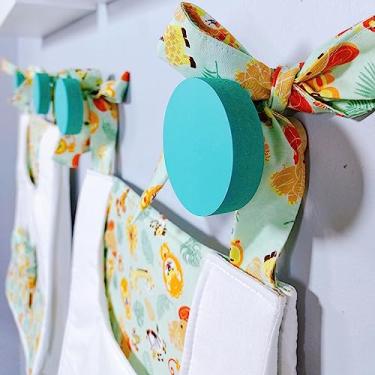 Imagem de 1 Gancho de parede pendurador Colorido MDF Bola