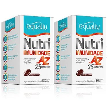 Imagem de Kit 2 Nutri Imunidade AZ 30 Cápsulas Equaliv polivitaminico A-Z