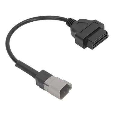 Imagem de Adaptador de cabo OBD2, adaptador de cabo de diagnóstico de 6 pinos para 16 pinos, cabo de diagnóstico de motocicleta, ferramentas de motocicleta para moto ATV UTV informações de diagnóstico de leitura do scanner