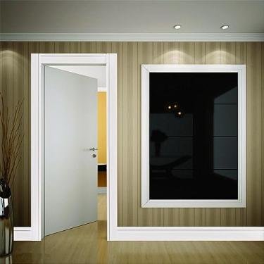 Imagem de Kit 10 Rodapés Mdf 802 Moldufama 15mmx8cmx240cm Branco