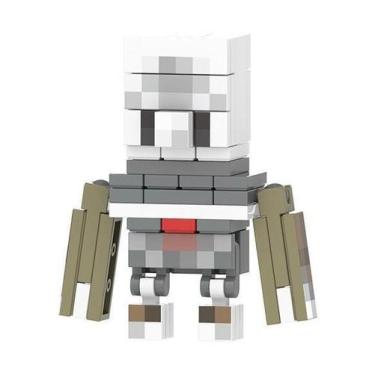 Imagem de Boneco Minifigure Blocos De Montar Agent Minecraft - Mega Block Toys