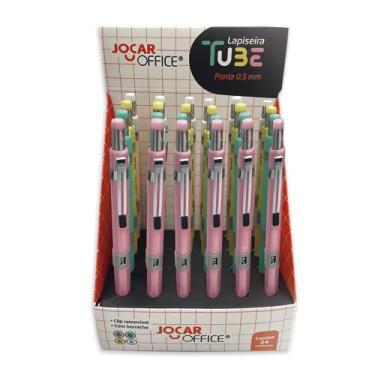 Imagem de LAPISEIRA TUBE 0.5 CORES MISTAS - DISPLAY C/ 24 UNDS JOCAR OFFICE