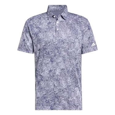 Imagem de adidas Camisa polo masculina jacquard aérea para golfe, Cinza, XXG