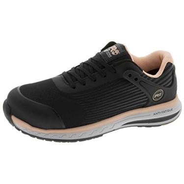 Imagem de Timberland PRO Tênis masculino Drivetrain Low Composite Safety Toe Electrical Hazard Athletic Work Shoe, Preto/rosa, 42