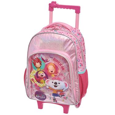 Imagem de Mochila de Rodinhas Pacific Mundo Lilica Vem Dançar Rosa