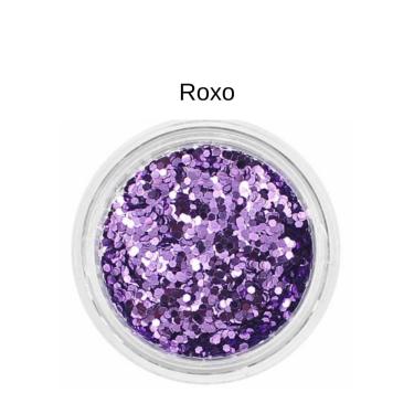 Imagem de Glitter Flocado Maquiagem Rosto Corpo Cabelo Purpurina Brilho Grosso Holográfico Artístico Corporal Facial Make Carnaval