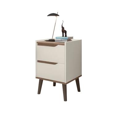 Imagem de Mesa de Cabeceira 2 Gavetas - Gabriela - Criado Mudo (Off White)