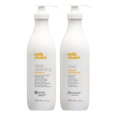 Imagem de Shampoo e condicionador Milkshake Deep Cleansing 1000ml
