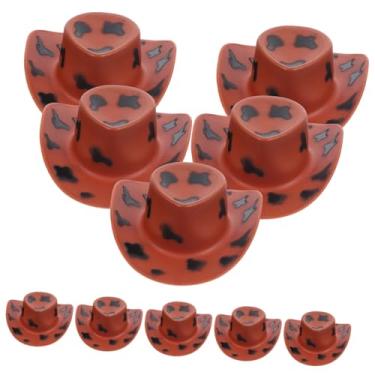 Imagem de HEMOTON 20 Unidades Enfeite De Chapéu Brinquedo Fofo Decorações De Bolo Mini Chapéu Em Miniatura Brinquedos Em Miniatura Mini Chapéu Ocidental Plástico Trabalhos Manuais Patinho Amarelo