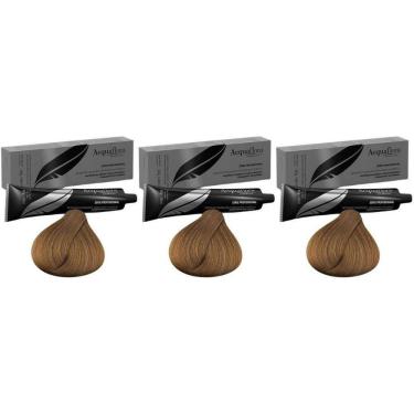 Imagem de Coloraçao Acquaflora Sem Amonia 7.0 Louro Natural-Kit C/3Un