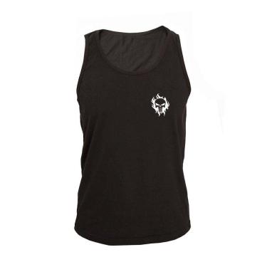 Imagem de Regata Masculina Algodão Caveira Estampada Verão Moderna