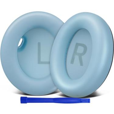 Imagem de SOULWIT Substituição de Almofadas Auriculares para Anker Soundcore Space One (S1) Auscultadores, Almofadas Auriculares com Couro de Proteína mais Macio, Espuma de Isolamento de Ruído - Azul Cristal