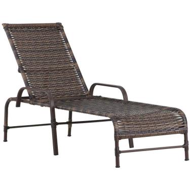 Imagem de Espreguiçadeira Catar Com Pintura Alumínio Argila