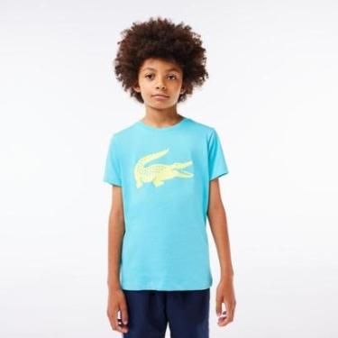 Imagem de Camiseta Lacoste Infantil Sport Quick Dry com Estampa Croco-Masculino
