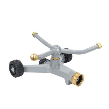 Imagem de Generic Aspersor giratório de metal para gramado, aspersor automático de água, rotação de 360 graus, aspersor resistente para gramado de jardim
