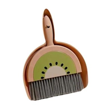 Imagem de Fancyes Mini conjunto de vassoura e pá de lixo para crianças, conjunto de ajudante de limpeza para crianças, idade pré-escolar, 3-6 anos de idade, cozinha, kiwi