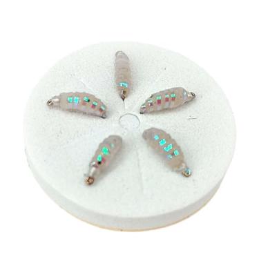 Imagem de predolo 5 pçs iscas de pesca com mosca com estojo de transporte iscas de de água salgada iscas artificiais iscas de pesca para panfish tipo de peixe, Tamanho 12