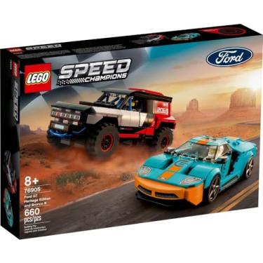 Imagem de 76905 LEGO® Speed Champions Ford GT Heritage Edition e Bronco R; Kit de Construção (660 peças)