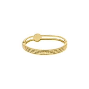 Imagem de Pulseira Masculina São Jorge -  Banhada em ouro 18k