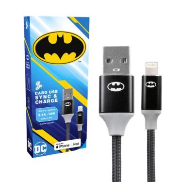Imagem de Cabo Carregador Rápido Turbo Usb-A para Lightning - Batman - 5+, DC MO