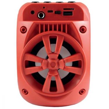 Imagem de Caixa de Som com Bluetooth Portatil Red Polak Eletronicos