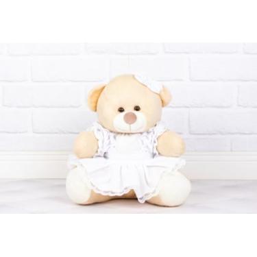Imagem de URSO TEDDE 12 CM PELUCIA CAMPONESA (BRANCO LISO)