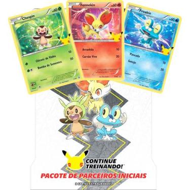 Imagem de Pokémon Pacote Parceiros Iniciais Blister Gigante Kalos Com 3 Cartas E
