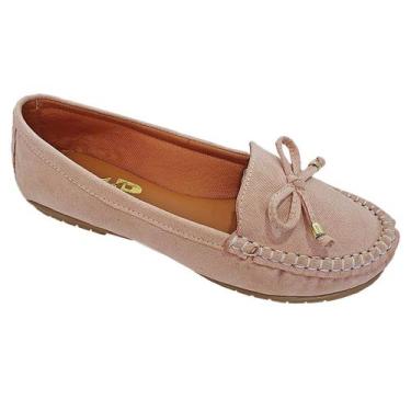 Imagem de Sapatilha Mocassim Feminino Costurado À Mão Moda Pé 2, 36, Rosa