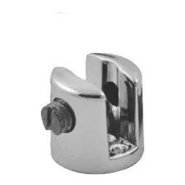 Imagem de 10 Peças Suporte Para Vidro U 10mm Cromado - comercialoliveira
