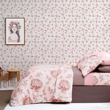 Imagem de Papel de Parede Kids Girafa Menina - Mais de Casa