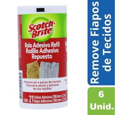 Imagem de Kit com 6 Refil Rolo Adesivo SCOTCH-BRITE 3M